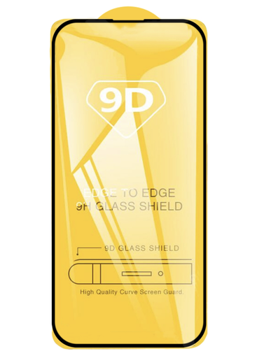[X5932保護フィルム] iPhone 16Pro ガラスフィルム (9D) 黒