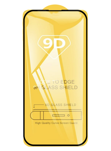 [X5933保護フィルム] iPhone 16Pro Max ガラスフィルム (9D) 黒