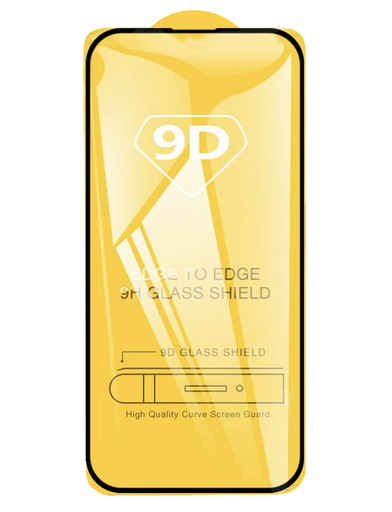 [X5934保護フィルム] iPhone 15 Plus｜16 Plus ガラスフィルム （9D） 黒