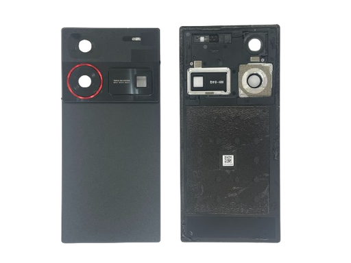 [X5944背面パネル｜バッテリーカバー｜バックカバー] ZTE Nubia Z60 Ultra バックパネル 黒