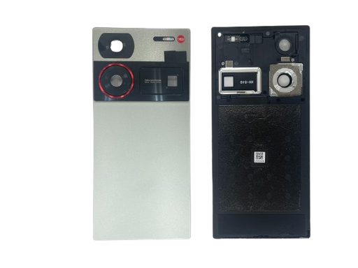 [X5945パネル｜バッテリーカバー｜バックカバー] ZTE Nubia Z60 Ultra バックパネル 銀