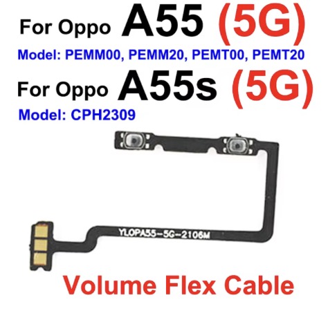 [X6039ﾎﾞﾀﾝﾌﾚｯｸｽｹｰﾌﾞﾙ] （取り寄せ品）OPPO A55s 5G 音量ボタンフレックスケーブル