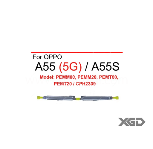 [X6041 電源ﾎﾞﾀﾝ ﾌﾞﾙｰ] （取り寄せ品）OPPO A55s 5g 電源ボタン ブルー