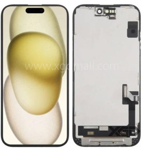 [X6096再生パネル｜液晶] iPhone 16 リペアパネル 黒