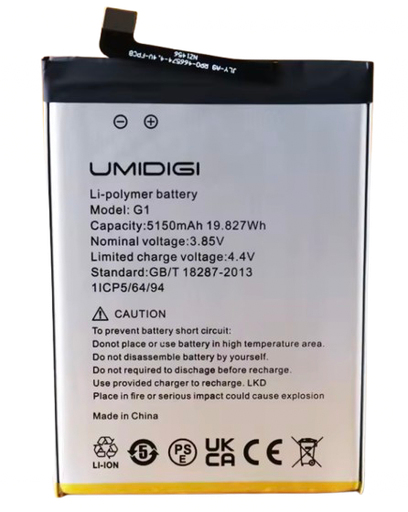 [X6184電池] UMIDIGI G1MAX  バッテリー