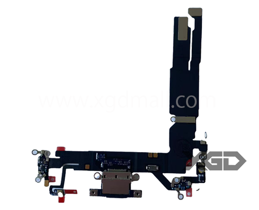 [X6315ライトニングコネクタ｜充電ポート] iPhone 16 ドックコネクター 黒 取り外し品 