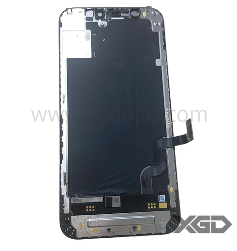 [X6377互換パネル｜液晶] iPhone 12mini フロントパネル 黒｜互換品（SoftOLED）