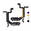 [X6453ライトニングコネクタ｜充電ポート] iPhone 14ProMax ドックコネクター 黒 互換品