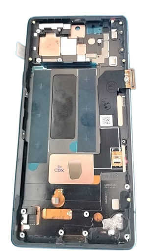 [X6498液晶｜LCD] （取り寄せ品）Google Pixel 7a フロントパネル 黒（枠付き）｜OLED互換品