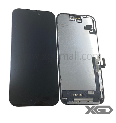 [X6563互換パネル｜液晶] iPhone 16 フロントパネル 黒｜互換品 LCD HD