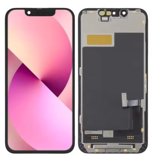 [X6586互換パネル｜液晶] iPhone 13mini フロントパネル 黒｜互換品 LCD FHD RJ製