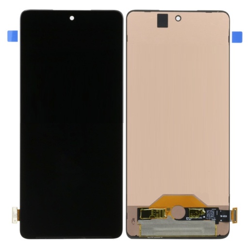 [X6597液晶｜LCD] （取り寄せ品 ）Galaxy M53 フロントパネル 黒 純正組立品