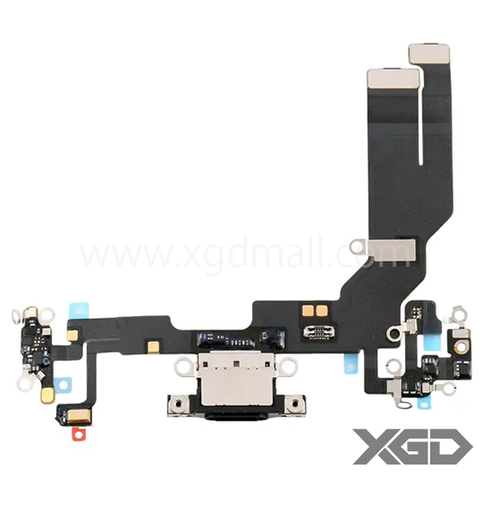 [X6744ライトニングコネクタ｜充電ポート] iPhone 16e｜17e ドックコネクター 黒 互換品