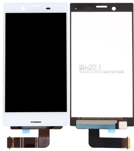 [X3007液晶｜LCD] Xperia X Compact フロントパネル 白｜再生品