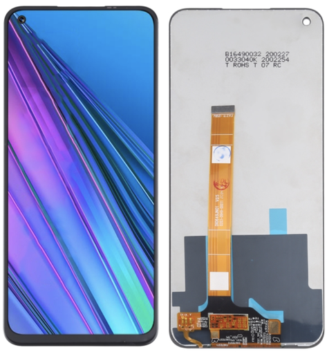 [X3572液晶｜LCD] OPPO A54 5G｜A74｜A93 5G フロントパネル 黒 ｜純正組立品