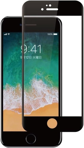 [X2241保護フィルム] iPhone 6G｜6S ガラスフィルム ハード 黒