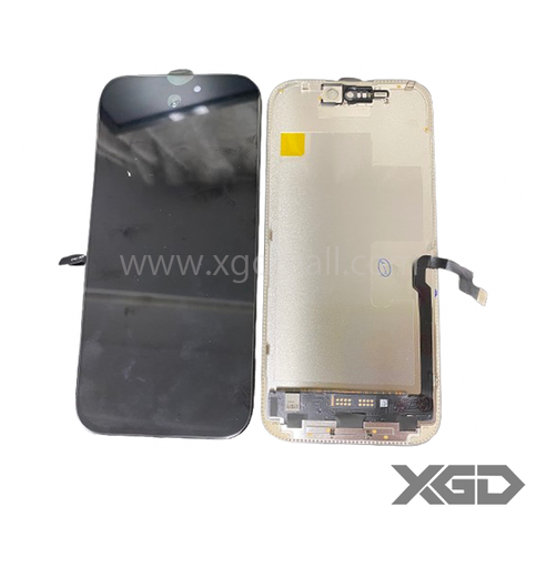 [X6985互換パネル｜液晶] iPhone 16Pro フロントパネル 黒｜互換品（HardOLED）