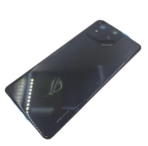 [X7210背面パネル｜バッテリーカバー｜バックカバー] （取り寄せ品 ）ASUS ROG Phone8 バックパネル 黒 光沢タイプ