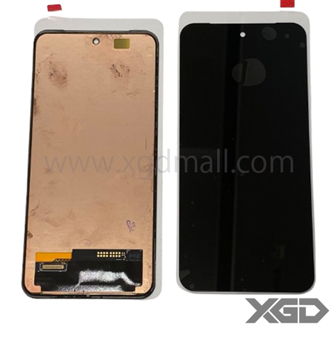 [X7447液晶｜LCD] AQUOS Sense9 フロントパネル 黒｜取り外し品