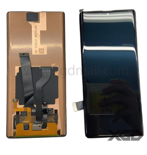 [X7772液晶｜LCD] AQUOS R6 フロントパネル 黒 指紋付き｜OLED純正組立品