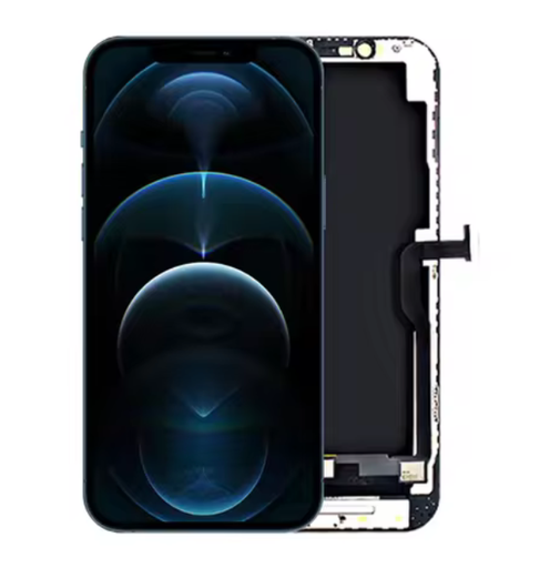[X7815互換パネル｜液晶] （取り寄せ品 ）iPhone 12ProMax フロントパネル 黒｜互換品（SoftOLED）｜JCID製