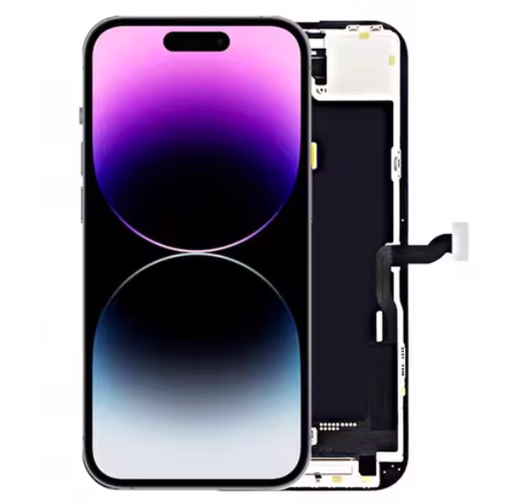[X7824互換パネル｜液晶] （取り寄せ品 ）iPhone 14 Pro Max フロントパネル 黒｜互換品（SoftOLED）｜JCID製