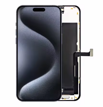 [X7829互換パネル｜液晶] （取り寄せ品 ）iPhone 15Pro フロントパネル 黒｜互換品 FHD ｜JCID製