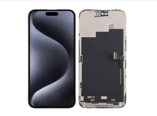 [X7857互換パネル｜液晶] iPhone 15Pro Max フロントパネル 黒｜互換品（SoftOLED）｜DD製