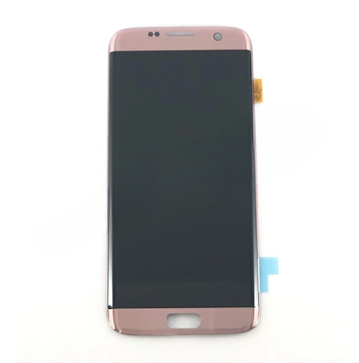 [X7871液晶｜LCD] （取り寄せ品）Galaxy S7edge フロントパネル ピンク ｜OLED再生品