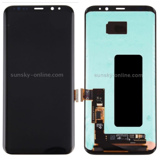 [X3195液晶｜LCD] （取り寄せ品）Galaxy S8Plus フロントパネル 黒 ｜OLED再生品