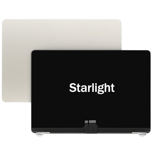 [X7980フルLCDスクリーン] （取り寄せ品 ）MacBook Air 13" A3113 M3 2024 液晶 一体型（枠付） スターライト ｜純正組立品