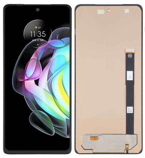 [X3612液晶｜LCD] （取り寄せ品 ）Motorola edge20 フロントパネル 黒 ｜OLED再生品