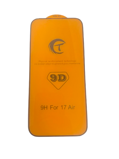 [X8200保護フィルム] iPhone Air ガラスフィルム (9D) 黒