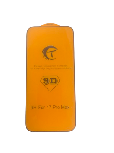 [X8203保護フィルム] iPhone 17Pro Max ガラスフィルム (9D)