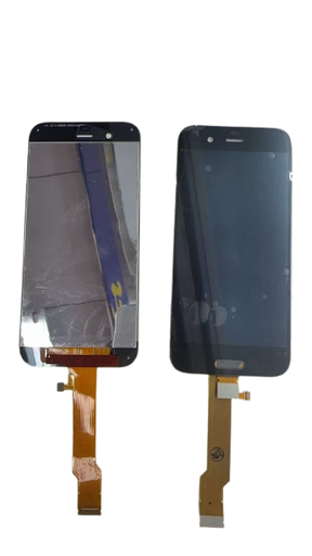 [X8251液晶｜LCD] （取り寄せ品）AQUOS R1 フロントパネル 黒 指紋無し