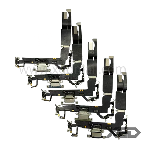 [X8398ライトニングコネクタ｜充電ポート] iPhone 17 ドックコネクター 黒 取り外し品 