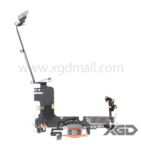 [X8457ライトニングコネクタ｜充電ポート] iPhone 17Pro ドックコネクター オレンジ 取り外し品｜グローバル版