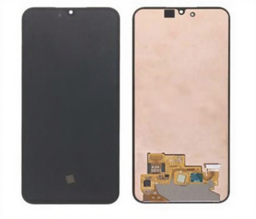 [X8666 液晶｜LCD] （取り寄せ品）Galaxy A34 5G(SM-A346) フロントパネル 黒