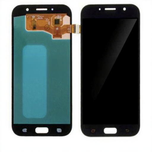 [X8671 液晶｜LCD] （取り寄せ品）Galaxy A7 2017(SM-720F) フロントパネル 黒