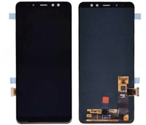 [X8679 液晶｜LCD] （取り寄せ品）Galaxy A8+ 2018 (SM-A730) フロントパネル 黒