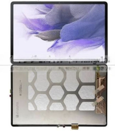 [X8741 液晶｜LCD] （取り寄せ品）Galaxy Tab S7 FE (SM-T730｜T733｜T735｜T736) フロントパネル 黒