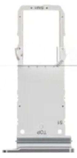 [X8847SIM] （取り寄せ品）Galaxy Note20 4G｜5G SIMトレイ　シングル　銀