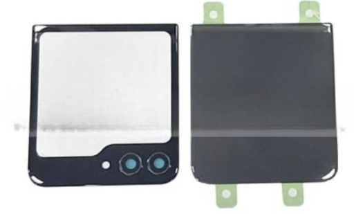 [X8888背面パネル｜バッテリーカバー｜バックカバー] （取り寄せ品）Galaxy Z Flip5 バックパネル 黒　　