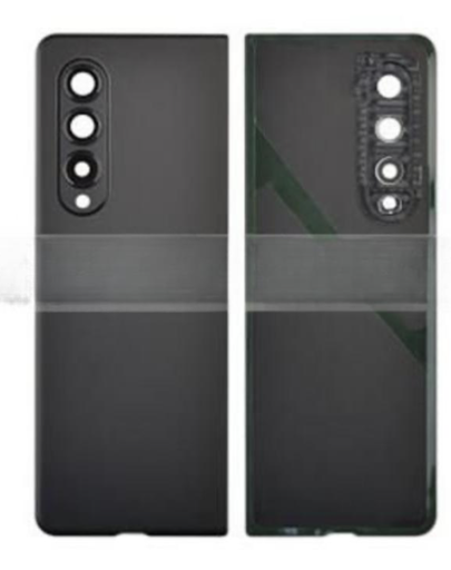 [X8892背面パネル｜バッテリーカバー｜バックカバー] （取り寄せ品）Galaxy Z Fold3 5G バックパネル グローバル版 黒　