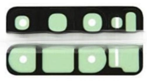 [X8907ｶﾒﾗﾚﾝｽﾞ] （取り寄せ品）Galaxy S10 4G｜S10+ カメラレンズガラスのみ 黒