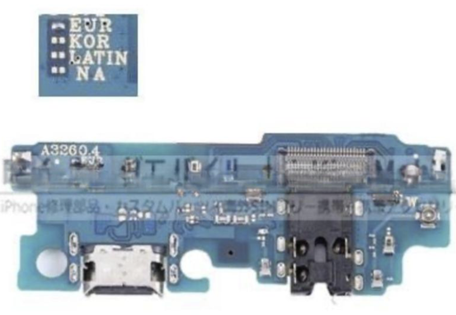 [X9024ライトニングコネクター｜充電ポート] （取り寄せ品）Galaxy A32 5G(SM-A326B) 充電ポートボード EUR