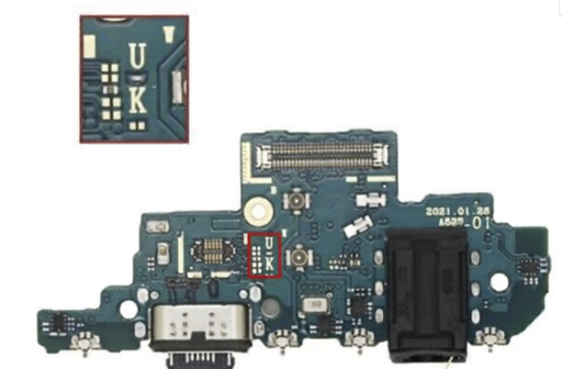 [X9028ライトニングコネクター｜充電ポート] Galaxy A52 4G｜5G(A525U｜A526U) 充電ポートボード (U)　US版