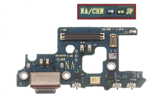 [X9036ライトニングコネクター｜充電ポート] （取り寄せ品）Galaxy Note10+（SCV45｜SC-01M｜SM-N975D｜N975J｜N975C｜N976V）充電ポートボード SM-N976V