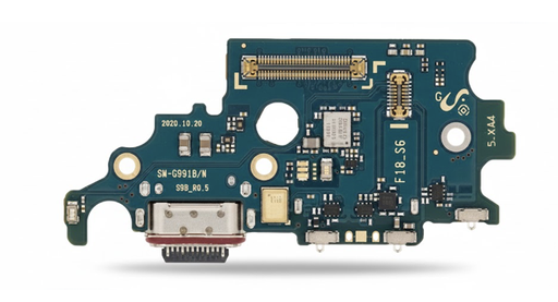[X9046ライトニングコネクター｜充電ポート] （取り寄せ品）Galaxy S21(SM-G991B)充電ポートボード (グローバル版｜EU版）