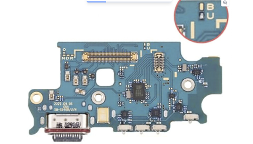 [X9075ライトニングコネクター｜充電ポート] （取り寄せ品）Galaxy S23+ (SM-S916U) 充電ポートボード (U)